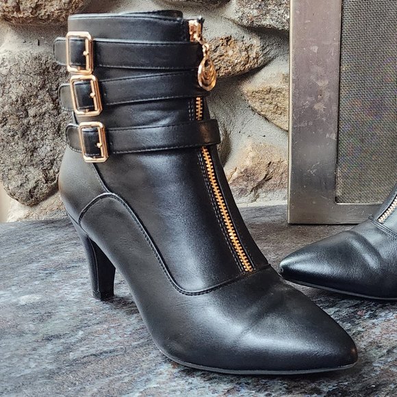 NWOT IDIFU Buckle Strap Ankle Booties Size 10 - Picture 13 of 16